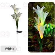 Waterproof Solar Outdoor Garden Lights Lily Flowers Outdoor Lights Garden Lampu Solar Bunga Taman La