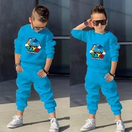 Luwi Kids Setelan Anak Cowo Cewe Jogger St Training Gambar Tayo Baju Celana Fashion