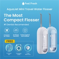 Mini Water Flosser Portable - Feel Fresh AquaJet Travel Oral Irrigator Electric Dental Flosser USB R
