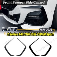 For BMW 2 Series F44 216i 218i 220i 225i M Sport 2020-2024 Front Bumper Side Canards Spoiler Diffuse