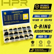 HPR High Quality Rubber Oring O-ring Box Set Assortment 225 pcs - Karet Seal Anti Bocor - Motor - Mo