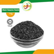 Ez Bizy Black Sesame Seeds / Lengah Hitam - 1kg Bijan Hitam Ellu Herbs Rempah Ratus 黑芝麻