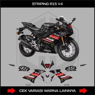 Yamaha Striping R15 V4 / Motorcycle Sticker R15 V4 Livery GP 46 Rossi / Sticker Decal Variation R15 