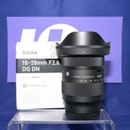 Sold out）『Trade In優惠』新淨 Sigma 16-28mm F2.8 DG DN For Sony FE 全幅用 廣角鏡 F2.8大光圈 FE-Mount A9III A1II A7C