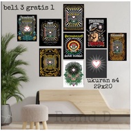 Wall Decoration Picture TerateSH Size 29x20 PSHT symbol wall decoration WOODEN poster wall display P