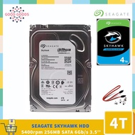 Seagate SkyHawk 3.5 HDD 4TB（ST4000VX005） 5400rpm 256M SATA III SMR