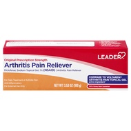 Leader Diclofenac Sodium Topical Arthritis Pain Relief Gel Tube, Powerful Anti-Inflammatory Gel (Com