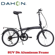 DAHON SUV D6 Aluminum Folding Bike 20"(406) 6 Speed Alloy Frame Black