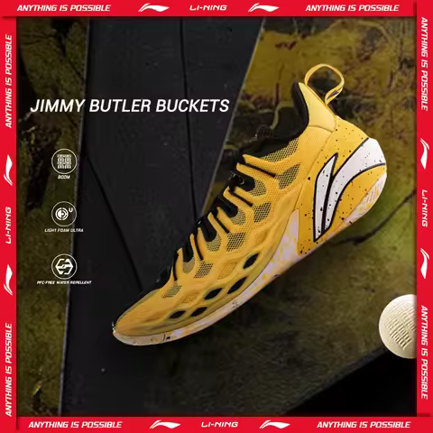 Li-Ning Men JIMMY BUTLER BUCKETS Professional Basketball Shoes Boom Cushion LiNing Breathable Sports