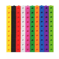 Yiwu Foreign Trade Early Education Creative Cube Particle Building Blocks 2cm100 Plug-In Connection 