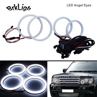 4Pcs For Land Rover Range Rover L322 02-12 DRL LED Angel Eyes Halo Rings Light White Cotton Daytime Running Lamp Car Accessories