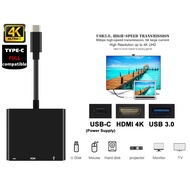 4K Type C USB-C Thunderbolt 3 To HDMI USB 3.0 PD OTG Display Video HUB For MHL Dex Nintendo Switch R