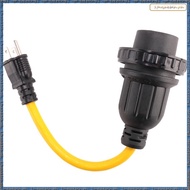 [J B K H] Nema 5-15P Male To L5-30R Female Power Adapter Cord,Generator 30 Amp To 15Amp Household Ad