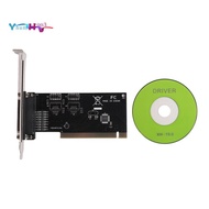 PCI to DB25 Parallel Port Expansion Card PCI Parallel Port Converter Adapter Controller for Desktop 