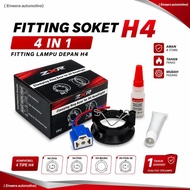 H4 Socket Lamp Fitting Complete Package Ready to Use | Lamp Fitting | H4 Lamp