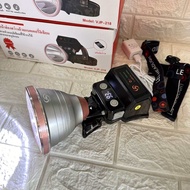 ไฟฉายคาดหัว VJP 218 Led 1000W หน้าจอดิจิตลอน แบตอึด 7800 mAh ไฟฉายคาดหัว มีแสงขาว, แสงเหลือง 218ขาว 