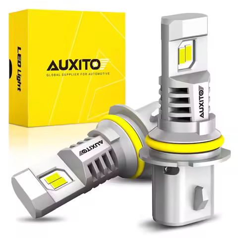 AUXITO 2Pcs Canbus HB5 9007 LED Headlight Bulb With Fan High and Low Beam 12V Auto Car Fog Lamp 6500