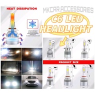 C6 Headlight LED H1 H3 H4 H7 H11 9005 9006 FOG LIGHT BULB FOG LAMP H7 2PCS