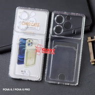 Tecno Pova 6 Tecno Pova 6 Pro Clear Card Slot Clear Card Case Tecno Pova 6 Tecno Pova 6 Pro