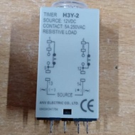 Timer Relay H3Y-2 H3Y2 H3Y 2 60S 60 Seconds 3m 12V Dc Anv or Cikachi Original Special Price