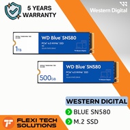 Flexi Tech WD BLUE SN580 NVME SSD PCIE GEN4 M.2 1TB / 500GB
