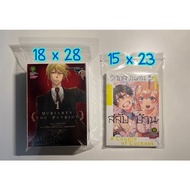 Zip Sleeve Book Bag Put Books Comic Manga Novel Bags Zipper Plastic Items Thick Models