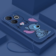 Infinix Smart 8 Pro Smart8บวก X6525 X6525D X6525B Stitch เคสหัวใจรักซิลิคอนเคสกันกระแทกนิ่ม