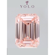 YOLO Lab-grown diamond Emerald 4.09ct FANCY INTENSE PINK--8710956161754