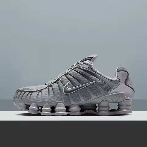 Nike Shox TL Low Unisex Running Shoes - Full-Length Shox Columns Bouncy Cushion Breathable Mesh AV35