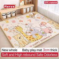 Baby Mat playmat 3cm Thick EPE material odorless Double-Sided Pattern Baby foam carpet 爬爬垫