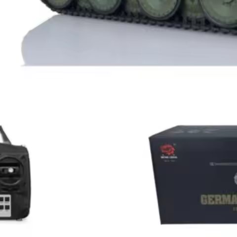 US Stock 2.4G RC Tank Model 3879 Henglong 1/16 7.0 Plastic Panther G RTR Realistic Design Durable Bu