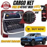 Akioki Cargo Net Pickup Truck for Chevrolet Colorado 47x47inches HeavyDuty,Durable w/ Fantastic XML