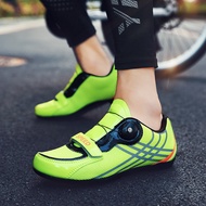 Ready Stock Large Size Cycling Shoes Rotating Button Breathable Sports Shoes Men Women Bicycle Shoes Road Cycling Shoes Lockless Cycling Shoes Lace-Free Sports Shoes Rubber Outdoor Cycling Shoes Professional Sports Shoes Running Shoes Locked Mountain