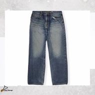 Raw Denim Thick Jeans GV by Gevril Gold Plate Loose Fit Blue Wash 30