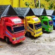 promo Truk oleng/miniatur truk oleng/mainan truk kayu/mobilan kayu