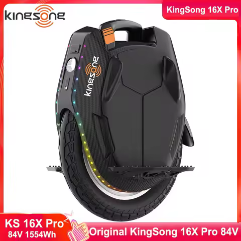 Original KingSong 16X Pro 84V 1554Wh Battery 2200W Motor Peak Power 4600W Top speed 60km/h 16*3.0 Ti