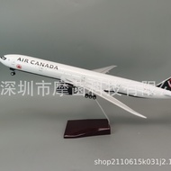 47cm Canadian Air Scale 1: 157 B777 Air CANADA Airplane Model with Light and Wheel Out of Print Car 
