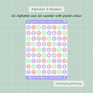 Stickers Alphabet & number Stickers