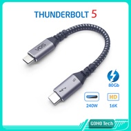 Thunderbolt 5 USB-C 80Gbps PD 240W VOS Cable | 16K output for MacBook eGPU Laptop
