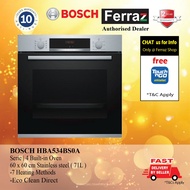 BOSCH HBA534BS0A Series 4 Oven / Bosch HBF133BS0A Oven 66L / Bosch Oven Build-in