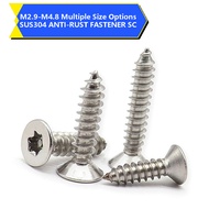 SUS304 Torx Pan Head Self-Tapping Screws M2.9-M4.8 Anti-Rust Fastener 【HJC-XMB】
