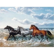 Jigsaw Puzzles Horses Galloping Living Wooden Puzzles for Adults 300 Piece Kids Puzzles Toys Gift Fa