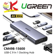 UGREEN CM498 USB-C 9 IN 1 DOCKING MULTIFUNCTIONAL DOCKING ADAPTER HUB UG-CM498-15600/UG-CM498-15375/