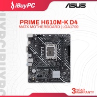 ASUS Prime H610M-K D4 mATX Motherboard | LGA1700