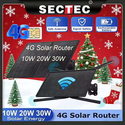 10W 20W 30W 4G SIM Card Solar Router 20100mAh Battery With Sim Card Slot Outdoor for Security Cam Ph