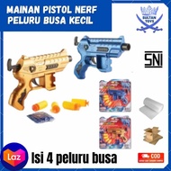 Pistol nerf peluru busa pistol softgun soft bullet kecil murah