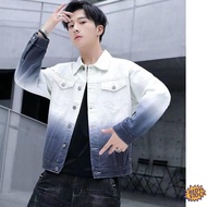 ❋Ready Stock❋ korean style jaket jeans lelaki 2022 New Spring and Autumn Denim Coat Men's Trendy Han