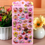 [MD] 1/4Pcs Kawaii Crayon Shin Chan Cartoon 3D Relief Stier Cute DIY Laptop Scrapbook Phone Case Dec