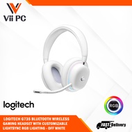 Logitech G735 Wireless Gaming Headset, Customizable LIGHTSYNC RGB Lighting, Bluetooth, Detachable Mi