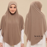 Tudung Labuh Cotton NAILA Tudung Berdagu Tudung Ironless Tudung Sarong Umrah Hajj